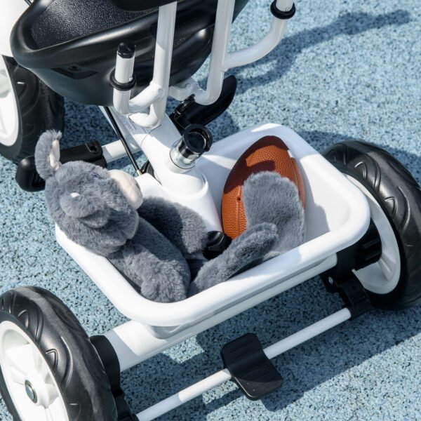 6 in 1 Tricycle for Kids w 5-point harness straps Removable Canopy Handle for 1.5+ year - Image 8
