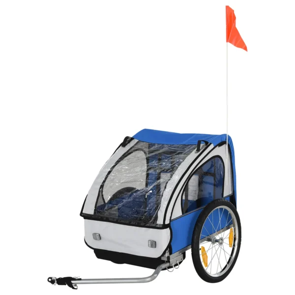 Bike Trailer for Kids Children's Carrier 2 Seater Bicycle 18m Baby Child Trailer