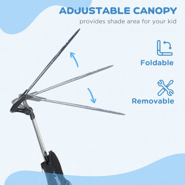 6 in 1 Tricycle for Kids w 5-point harness straps Removable Canopy Handle for 1.5+ year - Image 5