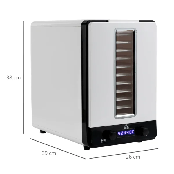 11 Tier Food Dehydrator with Adjustable Temperature Timer LCD Display 550W - Image 12