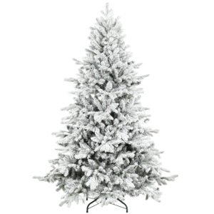 6 ft Artificial Christmas Tree with 1182 Branches Foldable Metal Stand Xmas Tree