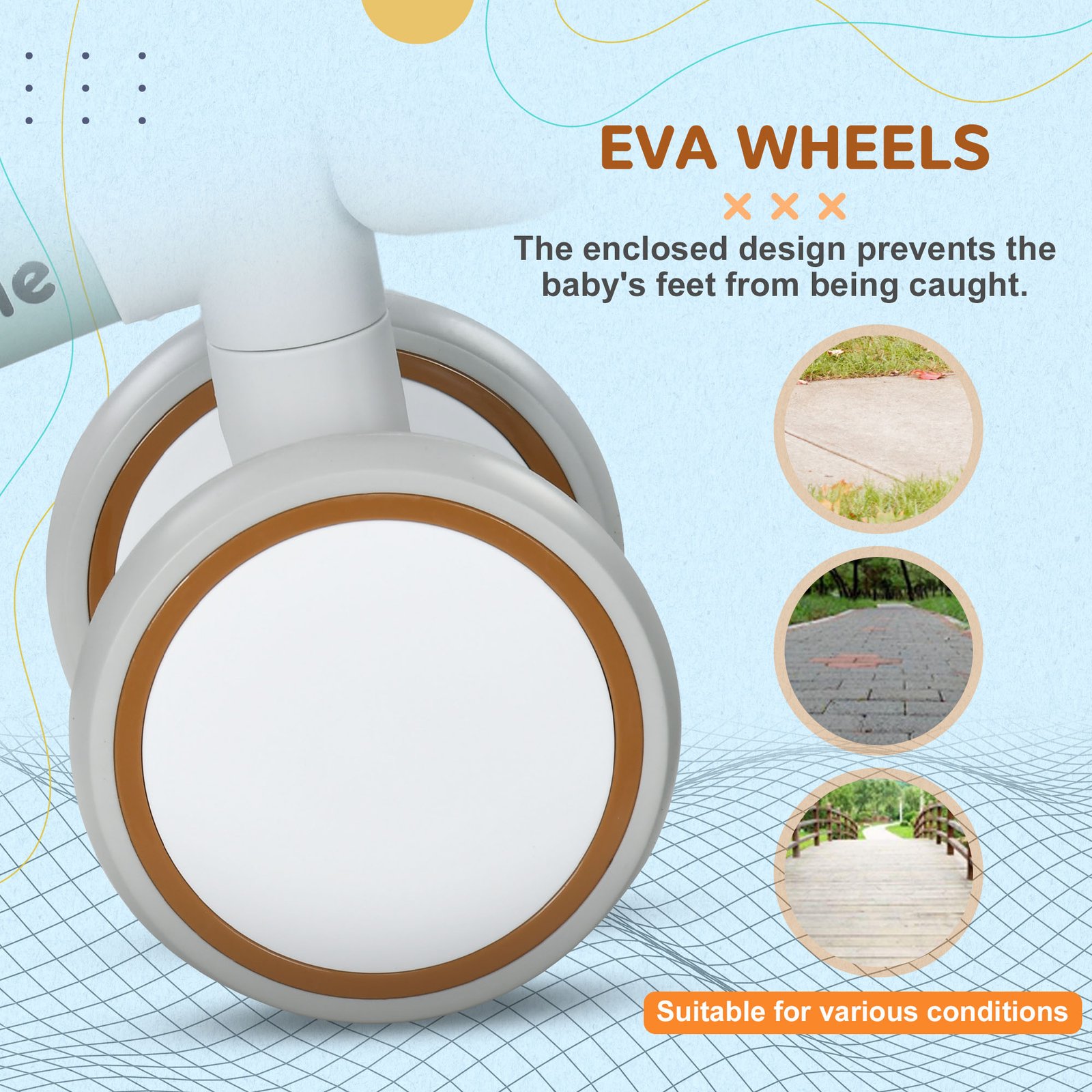 Kids Balance Bike for 1-3 Years Old with Adjustable Seat, Green - Image 7