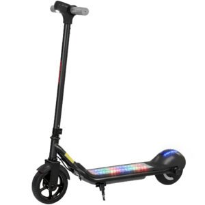 Electric Scooter, Lightweight Kids Scooter with LED Display, Black
