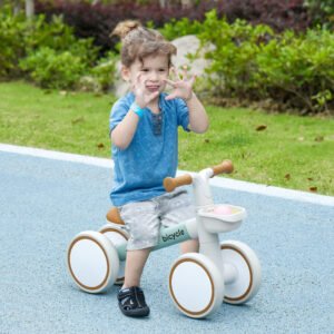 Alternative view of Kids Balance Bike for 1-3 Years Old with Adjustable Seat, Green