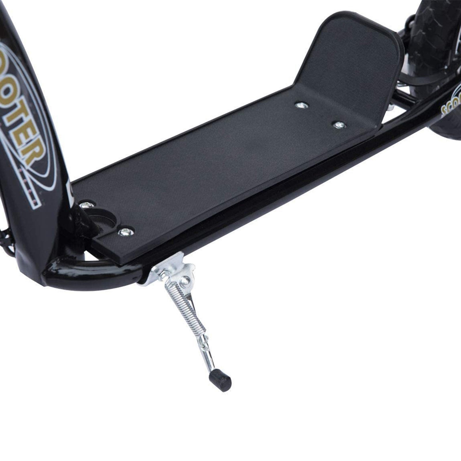 Black Kids Kick Scooter with Adjustable Handlebar & 12” EVA Tyres – Big Wheel Scooter for Ages 5–12 with Rear Brake - Image 9