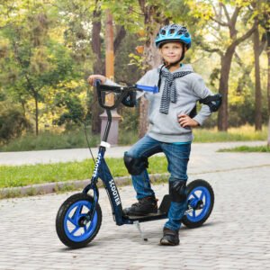 Alternative view of Adjustable Kids Kick Scooter – Non-Slip Deck, Rear Brake, Kickstand, Blue Scooter