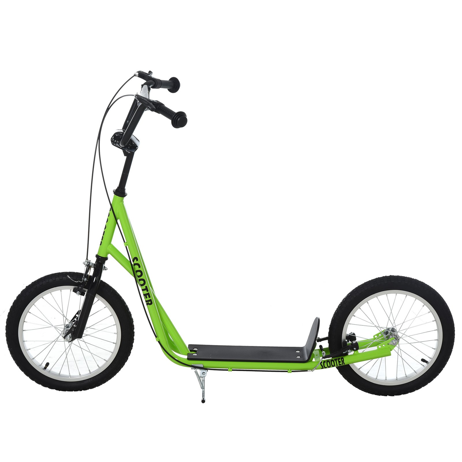 Adjustable Kids Kick Scooter (Ages 5+) – Anti-Slip Deck, Dual Brakes, Rubber Tyres, Green Scooter - Image 8