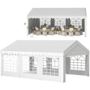 6M X 4M Heavy Duty Gazebo Canopy Party Tent Shelter Garden Wedding Marquee