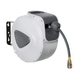 Retractable Air Line Hose Reel 10m+90cm Auto Rewind Compressor Tool Wall Mounted