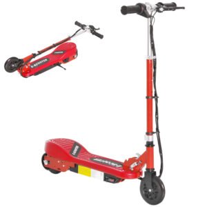 Folding Electric Scooter Rechargeable Kids Ride on 7-14 Age Red/Black