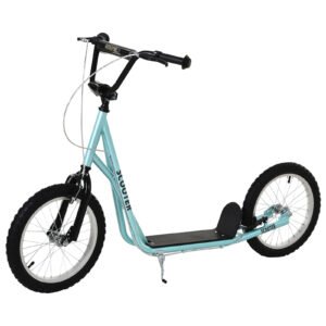 Adjustable Kids Kick Scooter (Ages 5+) – Anti-Slip Deck, Dual Brakes, Rubber Tyres, Blue Scooter